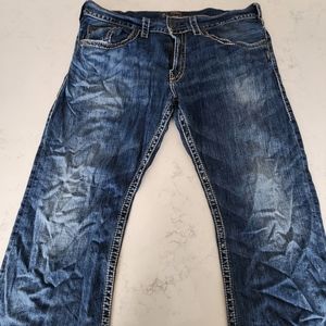 Mens Silver Jeans
